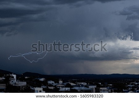 Lightning Strike over Windhoek , Namibia
