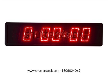 Stopwatch Sports Timer Race Clock. Isolated with handmade clipping path. Royalty-Free Stock Photo #1606024069