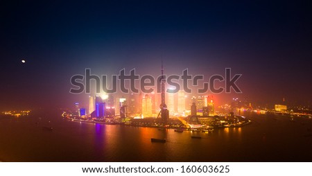 Oriental Pearl Tower and Shanghai World Financial Center (SWFC) & Jin Mao Tower with shanghai skyline.