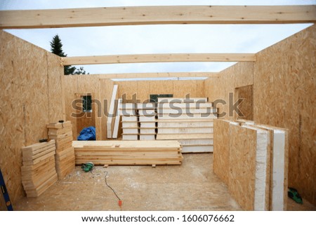 construction of the house. first floor