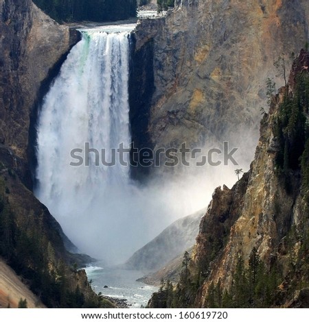 Lower Fall at Yellowstone National park 