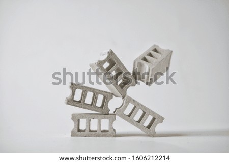 mini blocks made of concrete