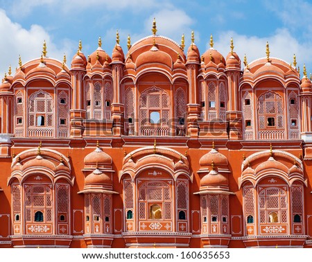  Hawa Mahal palace (Palace of the Winds) in Jaipur, Rajasthan , India Royalty-Free Stock Photo #160635653