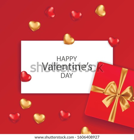 Valentine's day card concept. Romantic background.
