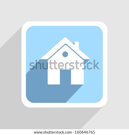 blue icon on gray background.