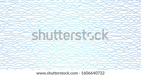 Dark BLUE vector pattern with lines. Colorful geometric sample with gradient curves.  Template for cellphones.