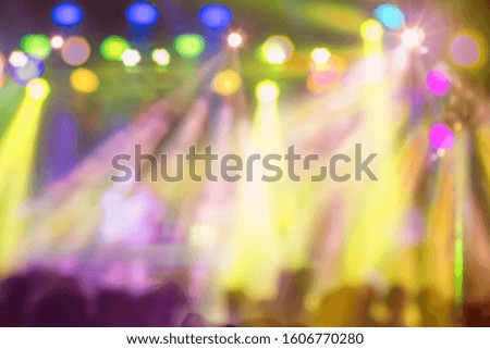 Blurry night club people enjoy of music dancing sound.Abstract Background.