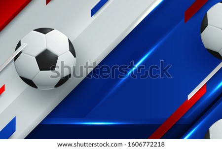 illustration of Football Championship soccer sports background. Vector illustration