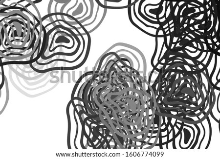 Light Gray vector texture with wry lines. Colorful abstract illustration with gradient lines. Elegant pattern for a brand book.