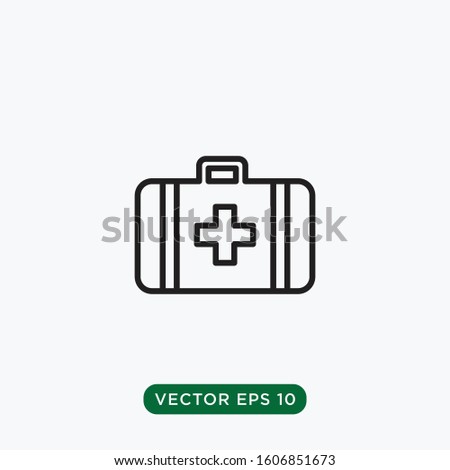 first aid kit icon vector design concept