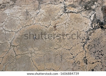 Texture of old color concrete wall for background
