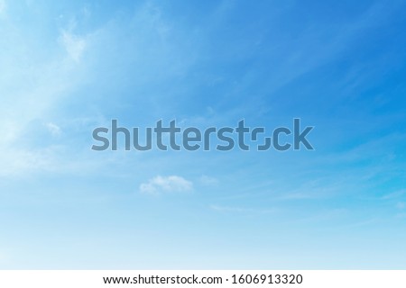 Blue sky with cloud bright at. Border, Thailand - Malaysia Royalty-Free Stock Photo #1606913320
