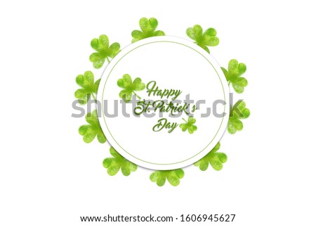 Template Design banner on St. Patrick's Day