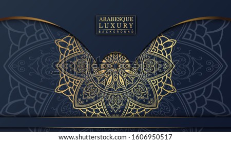 Luxury mandala background with golden arabesque. luxury ornamental mandala design background in gold color. mandala vector Islamic, Turkish, Saudi Arabic, Qatar, Bahrain, Iran, Iraq, Pakistan, India.