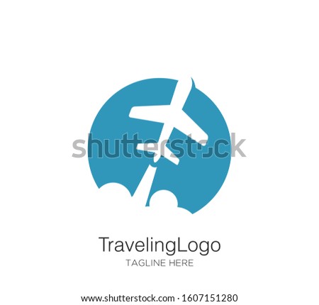 traveling logo vector design concept