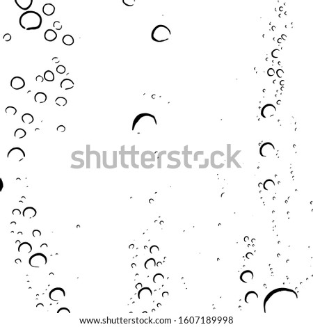 Raindrop on a glass overlay grunge texture. Distress black and white water drop background. Artistic wet design template. EPS10 vector.