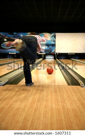 Bowling Sport - Player in Action - Motion and Movement