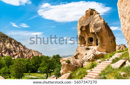Remains of the Zelve Monastery Complex in Goreme National Park - Cappadocia, Turkey Royalty-Free Stock Photo #1607347270