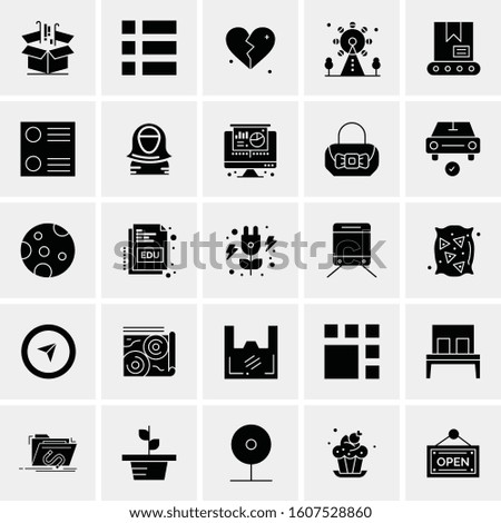 Set of 25 Universal Business Icons Vector