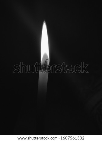Picture of Candle flame in Black