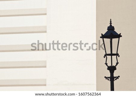 Old style street lamp in Dresden in Germany