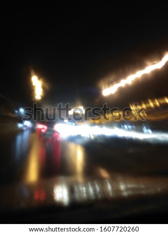 Defocuss, Abstract photos of night light on the highway