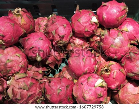 Big Bunch of Pink Pitaya Dragon Fruits