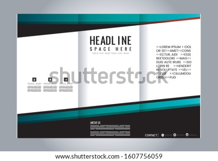 Custom tri-fold brochure template Works great for either the inside or outside of the brochure.
