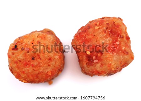 Fried Bread Stick, Deep-fried dough stick isolated on a white background