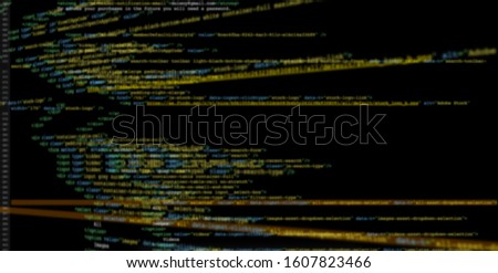 software  Programming code abstract technology background Developer programming and coding technology  software developer and Computer script