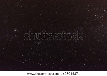 Night sky with lot of shiny colorful stars