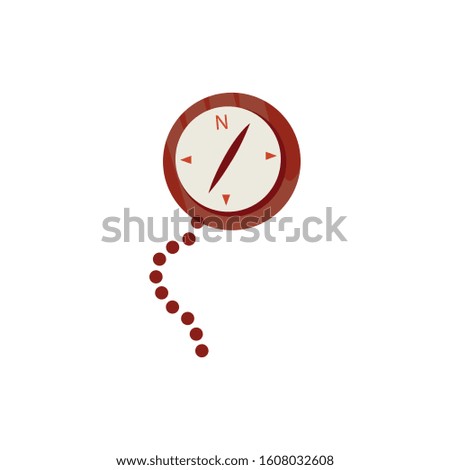 Compass icon vector. Stock vector illustration isolated on white background.