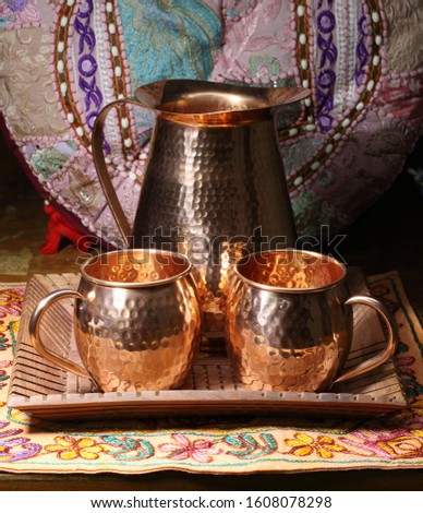 Still life with a copper set

