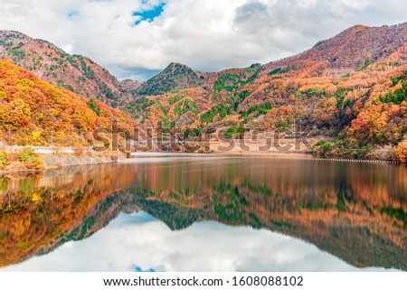 Autumn picture of Japan in Yamanashi