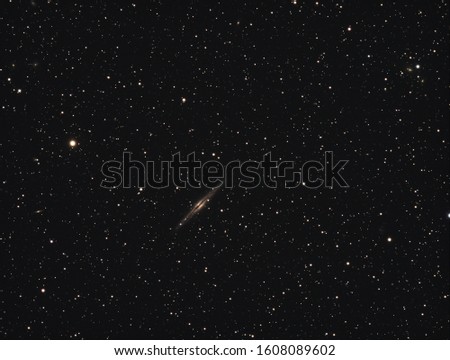 NGC 891 a beautiful edge-on galaxy in Andromeda