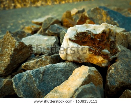 A highly focused picture of stones