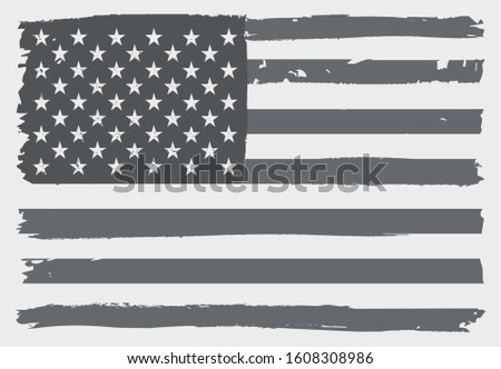 Grunge USA flag.Vintage American flag.