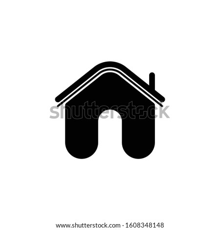 Home icon vector. House building symbol isolated on white background