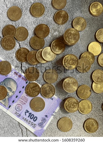indian currency notes and coins 