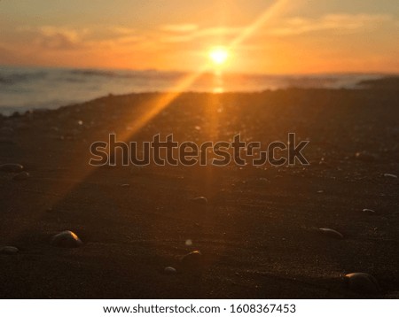 Sunset pictures at the beach