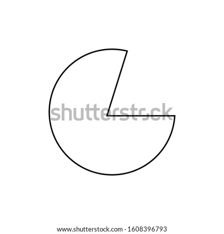 Graph pie icon. Business finance symbol. Logo design element
