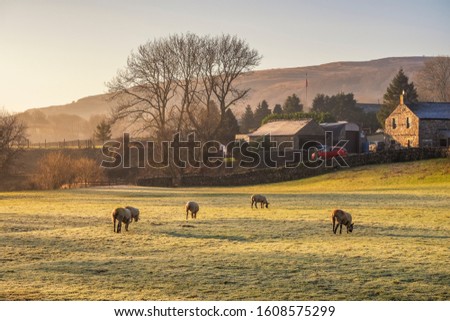 Horton in Ribblesdale is a small village and civil parish in the Craven district of North Yorkshire, England. It is situated in Ribblesdale on the Settle–Carlisle Railway to the west of Pen-y-ghent. Royalty-Free Stock Photo #1608575299
