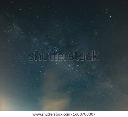 Image of Milky Way galactic centre in close up. 
