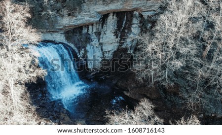 Looking glass falls waterfall in Brevard