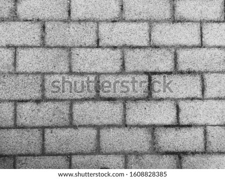 Cement block flooring. The surface of building materials.
