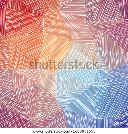Hand-drawn pencil background. Marker hatching background. Adorable pencil sketch with colorful strokes. Authentic vector illustration.