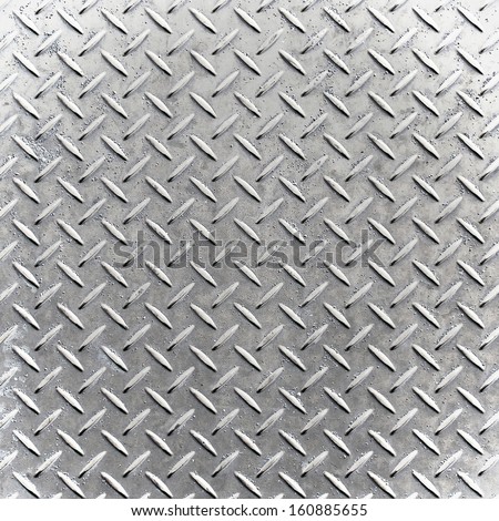 Industrial shiny metal silver list with rhombus shapes Royalty-Free Stock Photo #160885655