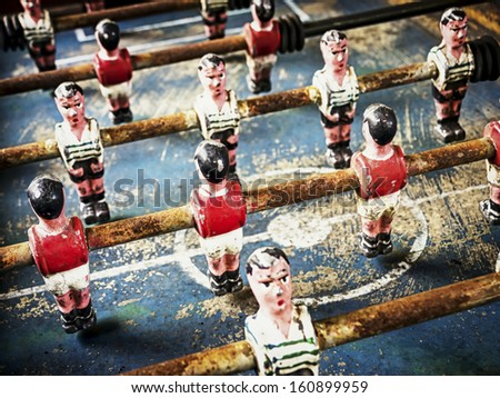 part of an old table soccer game - nice close-up