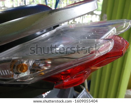 image of back lamp of matic motorcycle