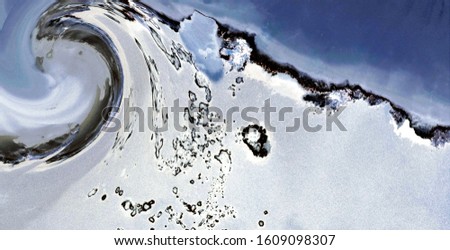 yin yang symbol, abstract picture with wave effect, art digital, 